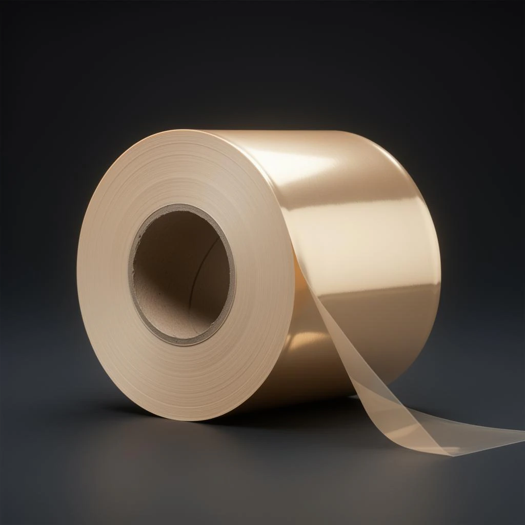 Pale Gold cold foil swatch for business cards