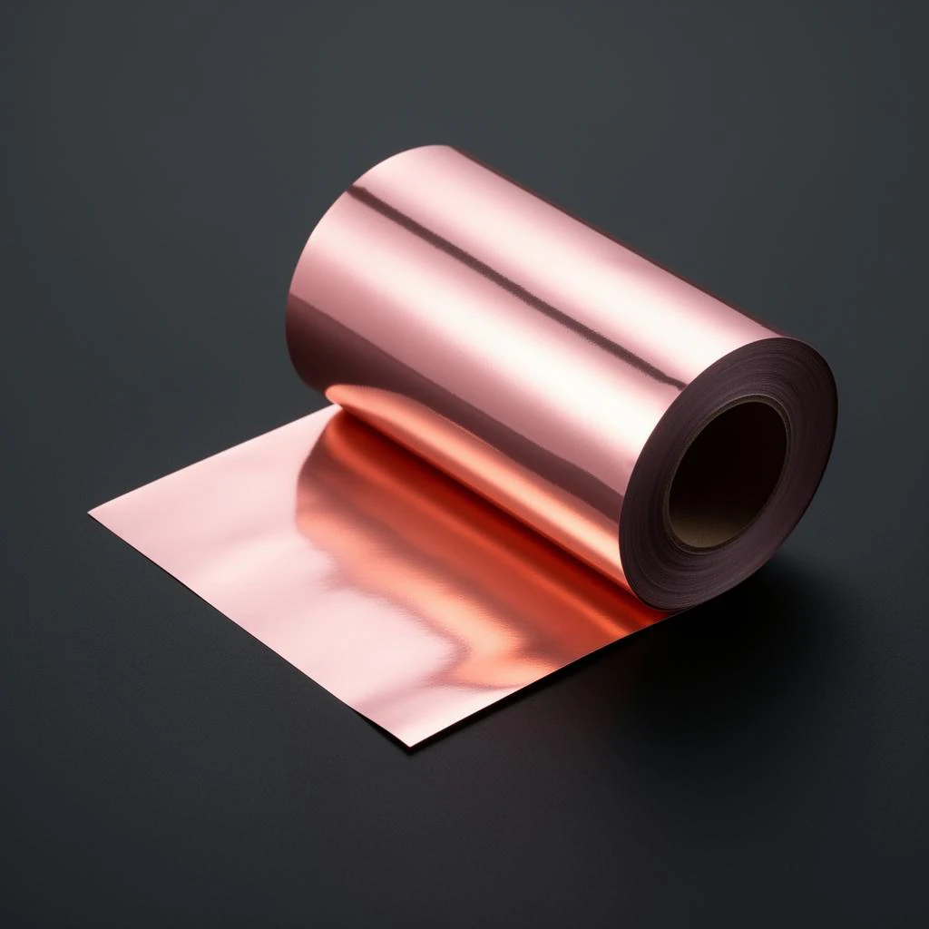 Rose gold cold foil sample roll