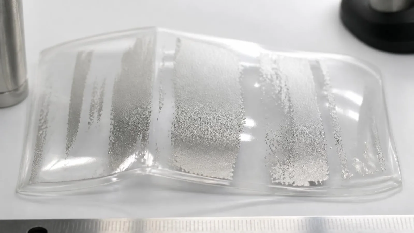 Cold foil transfer defect on BOPP film label