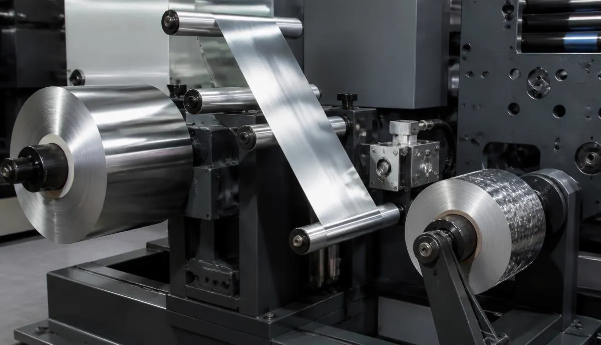 Cold foil unwind and rewind web path on a printing press
